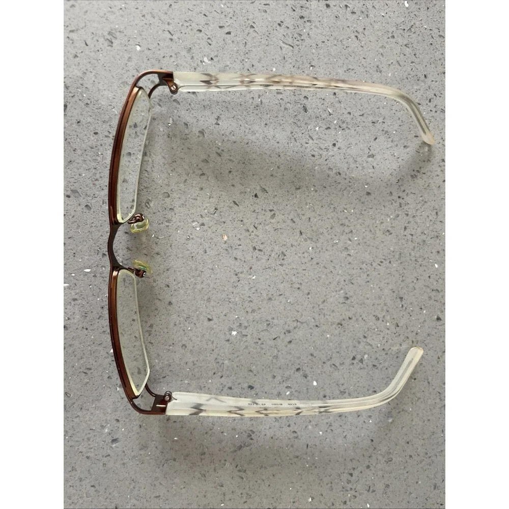 SOHO EYEGLASSES FRAMES ONLY Half RIM 49-18-135 Brown 6145 Rectangle Red